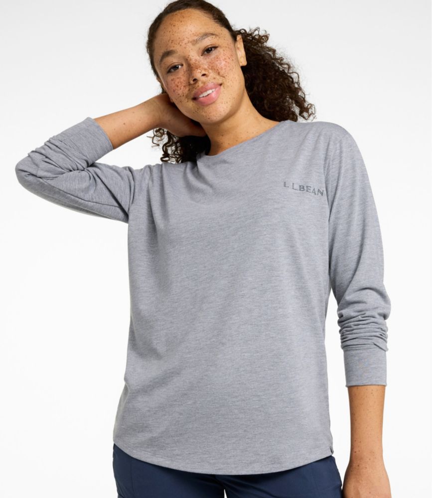 Women's Mountainside Crewneck Tee, Long-Sleeve Graphic - US 9757